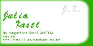 julia kastl business card